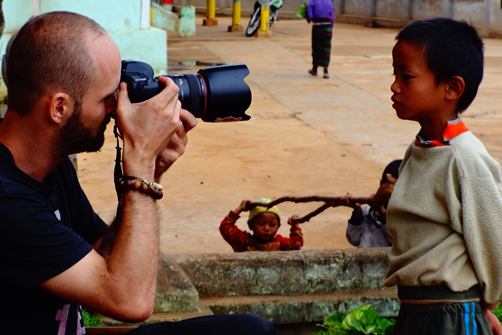 The Photographer at work, Myanmar
